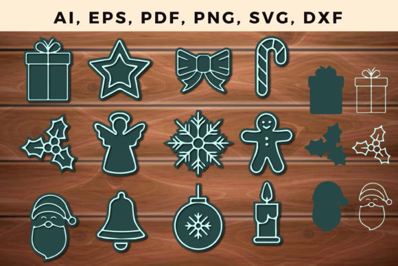 Download 3d CHRISTMAS Ornament Cut Files Bundle 1 - Premium Resources