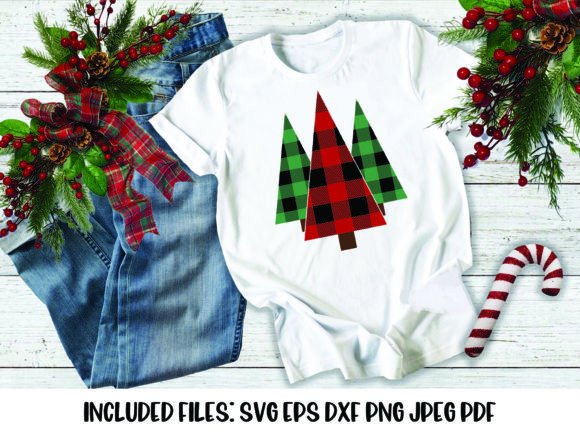 Download Buffalo Plaid Christmas Trees SVG - Christmas trees svg Collection