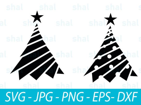 Download Striped Geometric Christmas Trees SVG - Christmas trees svg Collection