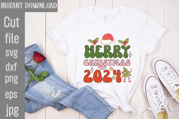 Download Merry Christmas 2024 Retro PNG Sublimation - Premium Resources