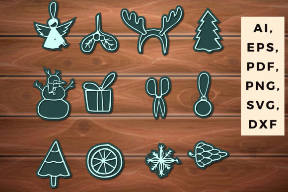 Download 3d Christmas Ornament Cut Files Bundle 3 - Premium Resources
